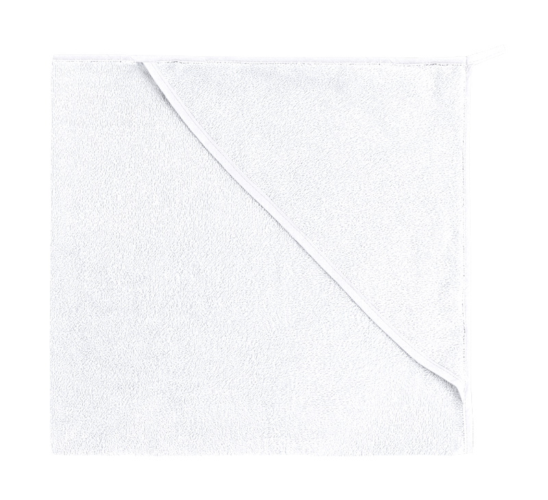 Dětská froté osuška s kapuckou 80x80cm 330g bílá