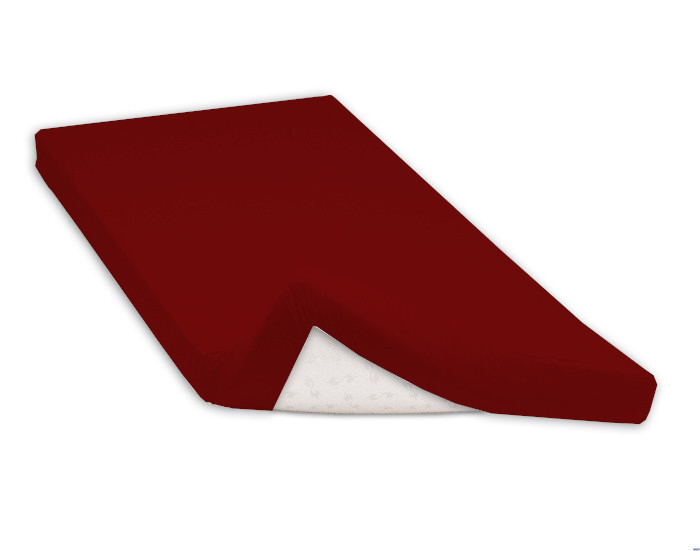 Napínací prostěradlo bavlněné vínové, rozměr: 180x200 dvojlůžko