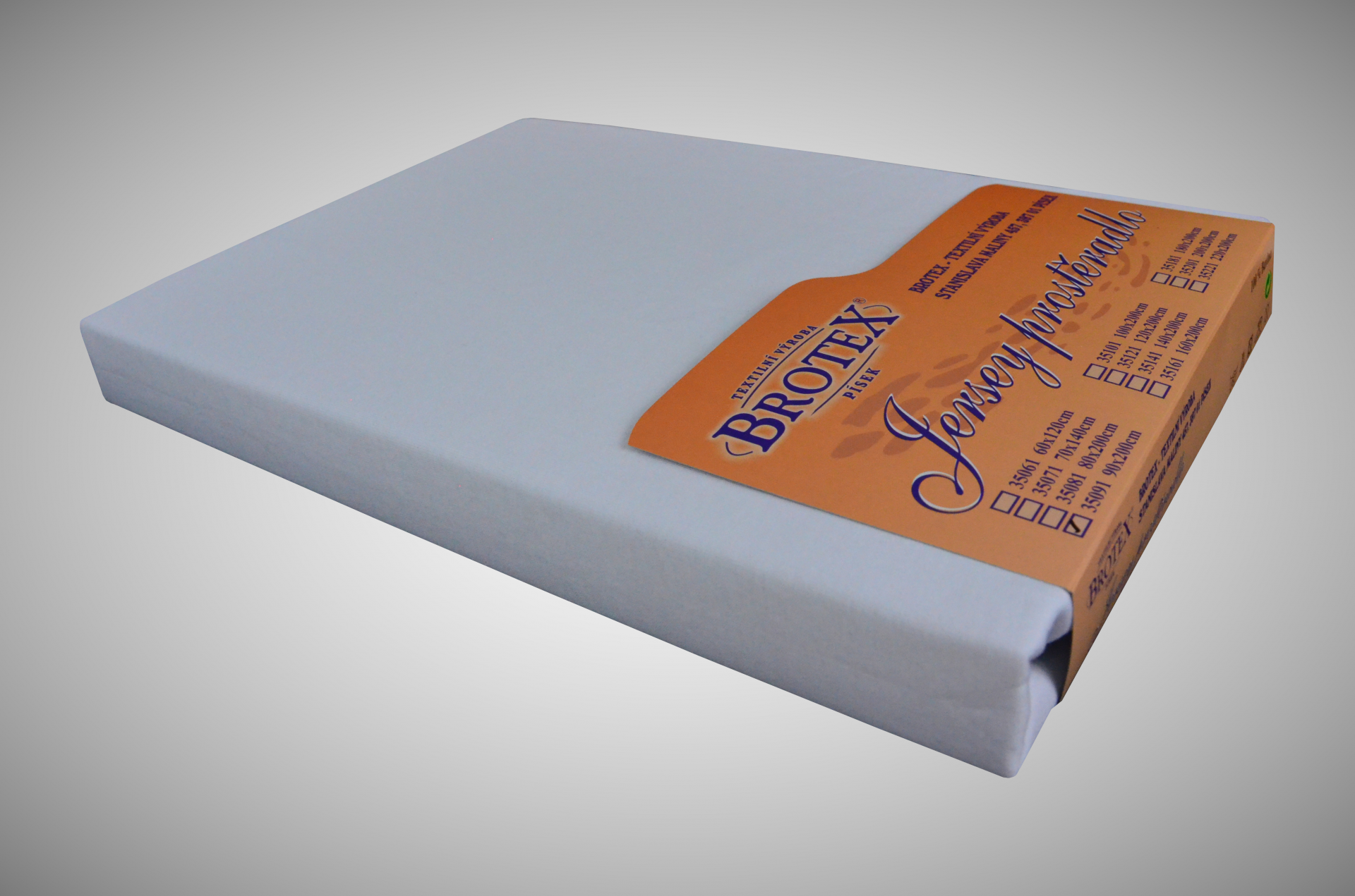 Jersey prostěradlo bílé, rozměr: 100x200