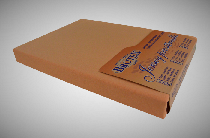 Jersey prostěradlo lososové, rozměr: 90x200 jednolůžko