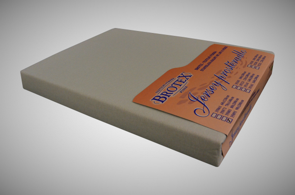 Jersey prostěradlo světle béžové, rozměr: 100x200