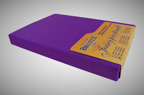 Jersey prostěradlo tmavě fialové, rozměr: 80x200