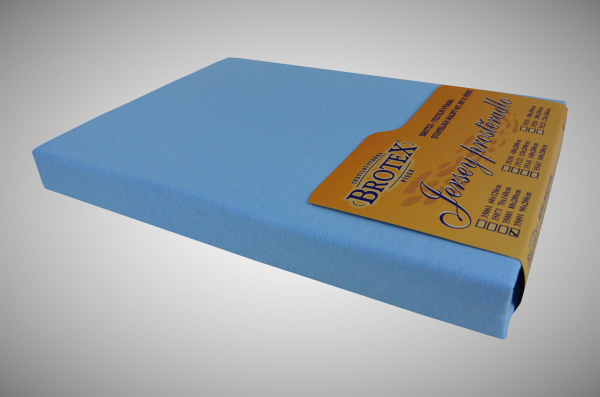 Jersey prostěradlo světle modré, rozměr: 80x200