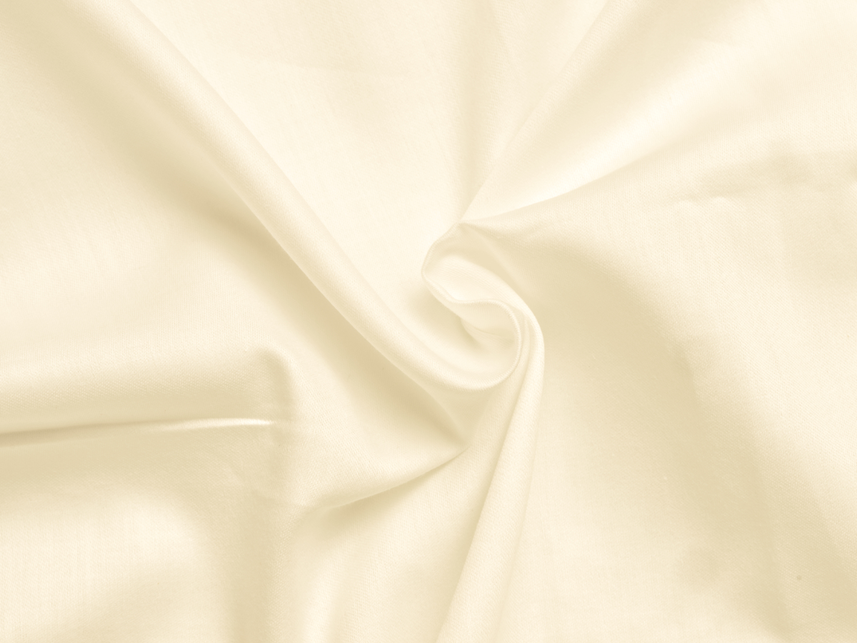 Smetanové saténové prostěradlo plachta bez gumy, rozměr: 240x230