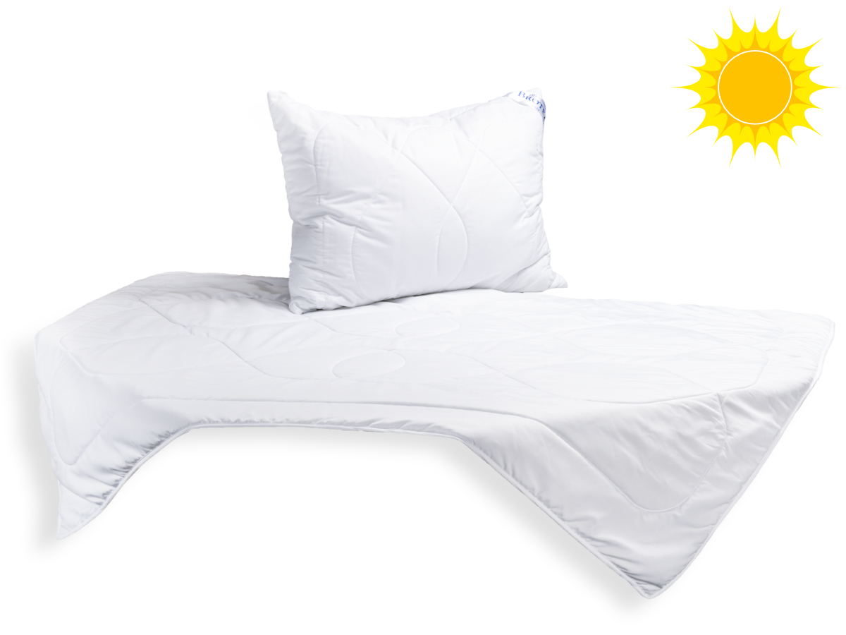 Letní SET Luxus Plus, přikrývka 140x200 cm 450g + polštář 70x90cm 900g UNICO® zip