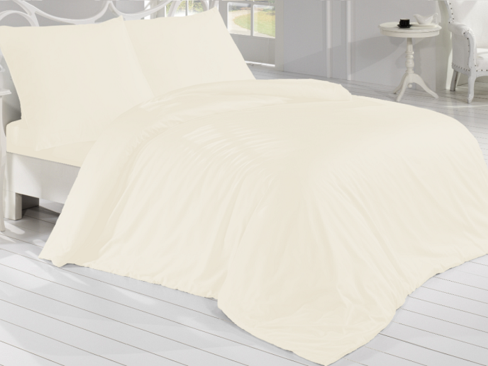 Saténový povlak na polštář smetanový, rozměr: 30x40