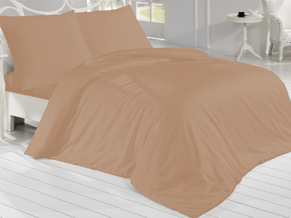 Saténový povlak na polštář béžový, rozměr: 50x50