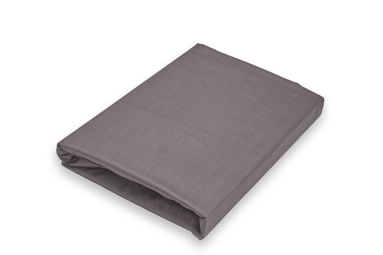 Napínací saténové prostěradlo antracitové, rozměr: 90x200 jednolůžko