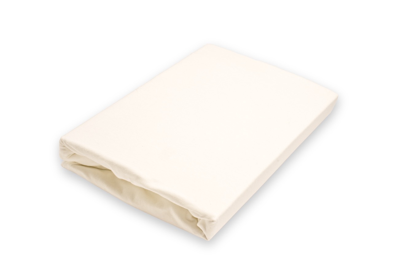 Jersey prostěradlo EXCLUSIVE smetanové, rozměr: 180x200 dvojlůžko