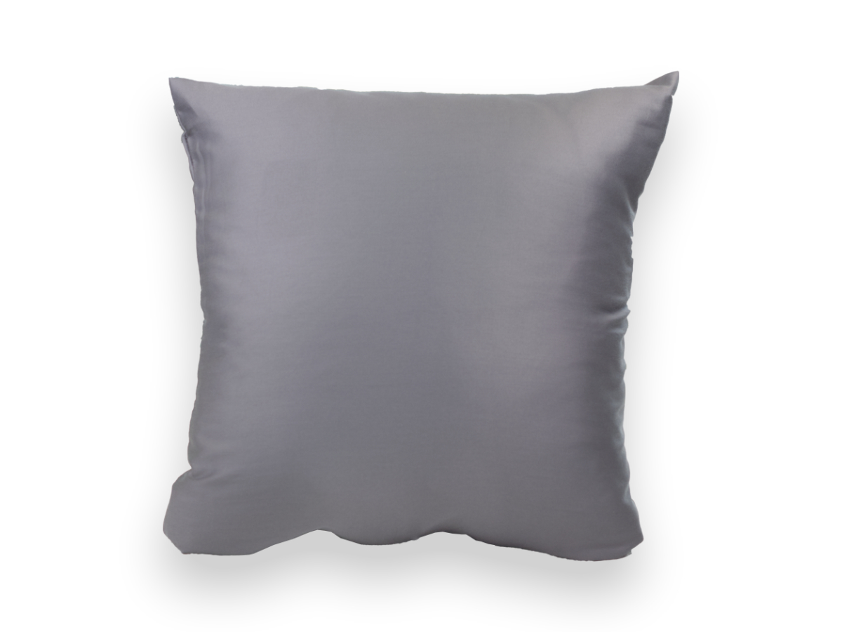 Saténový povlak na polštář antracitový, rozměr: 50x50