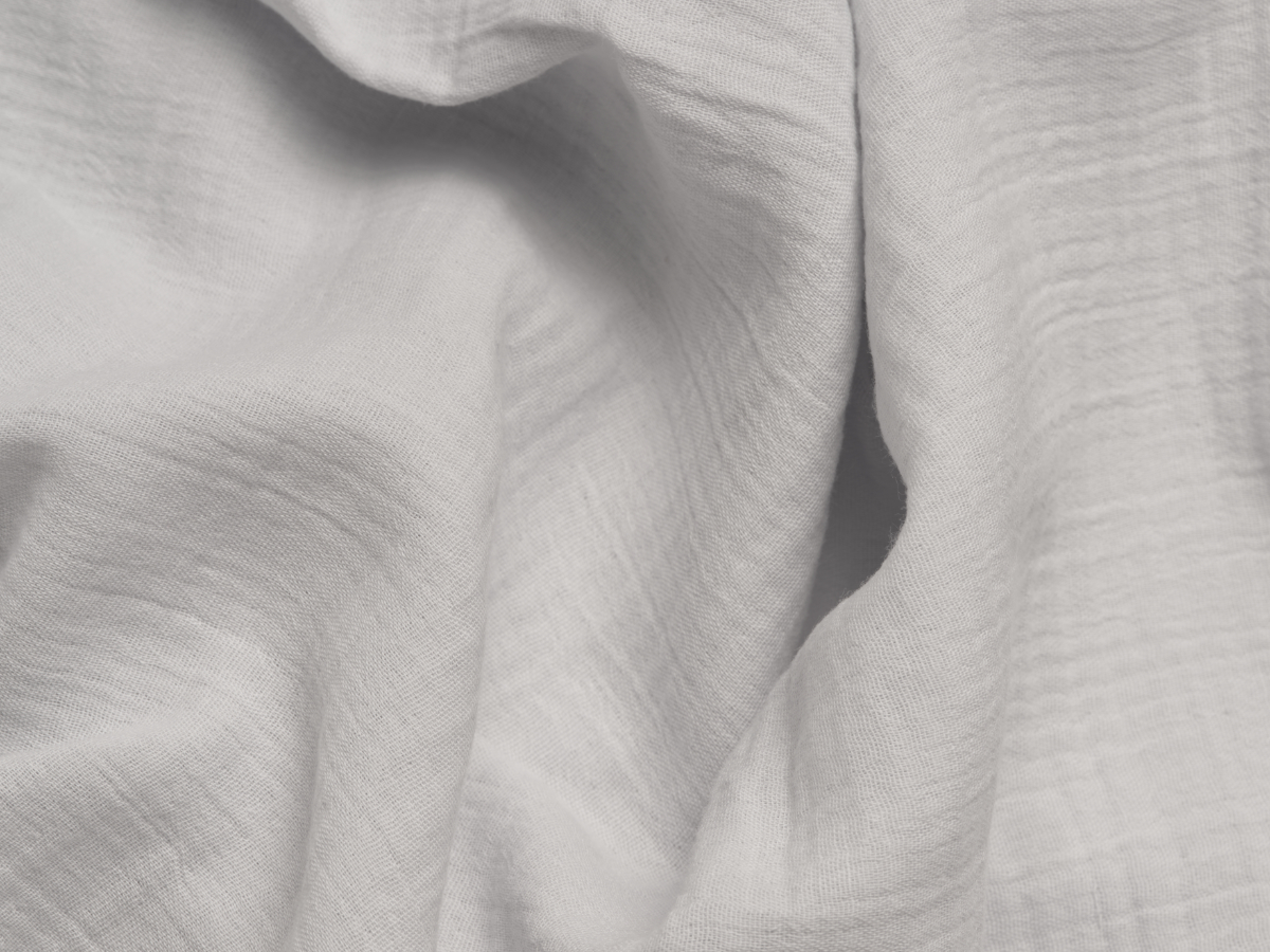 Mušelínové povlečení 140x220, 70x90 cm světle šedé