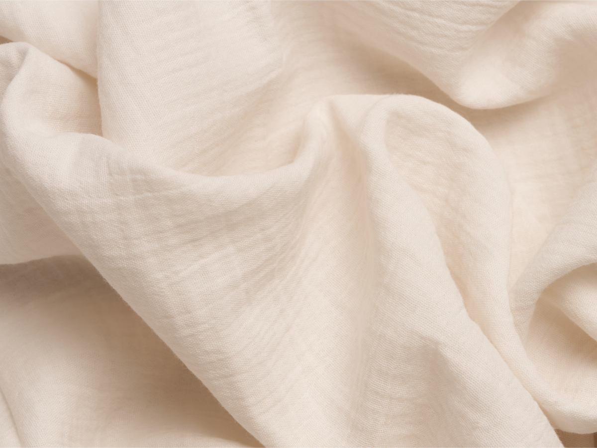 Mušelínový povlak na polštář 40x40 cm krémový