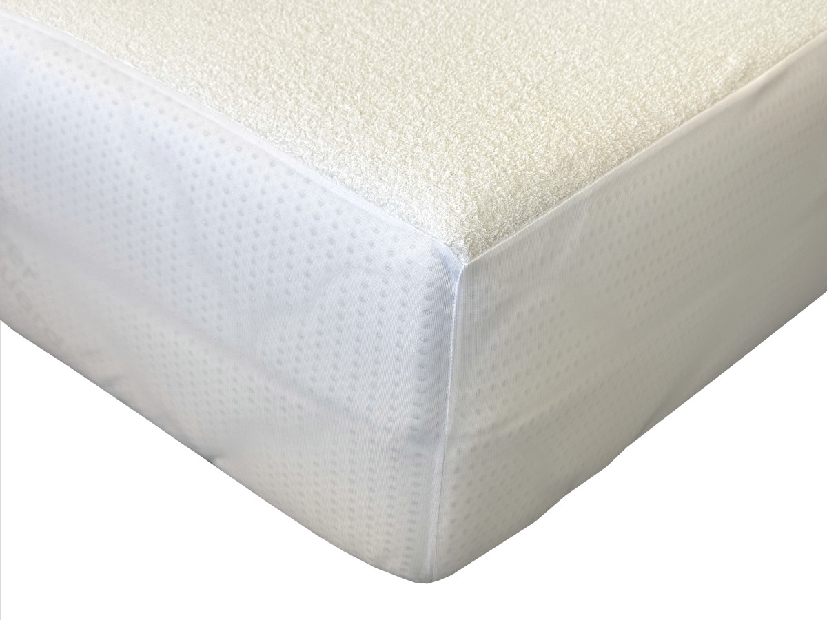 Nepropustné prostěradlo PU+froté s elastickými boky, rozměr: 220x200