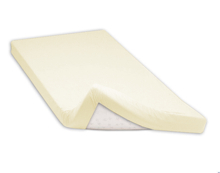 Napínací prostěradlo bavlněné smetanové, rozměr: 140x200