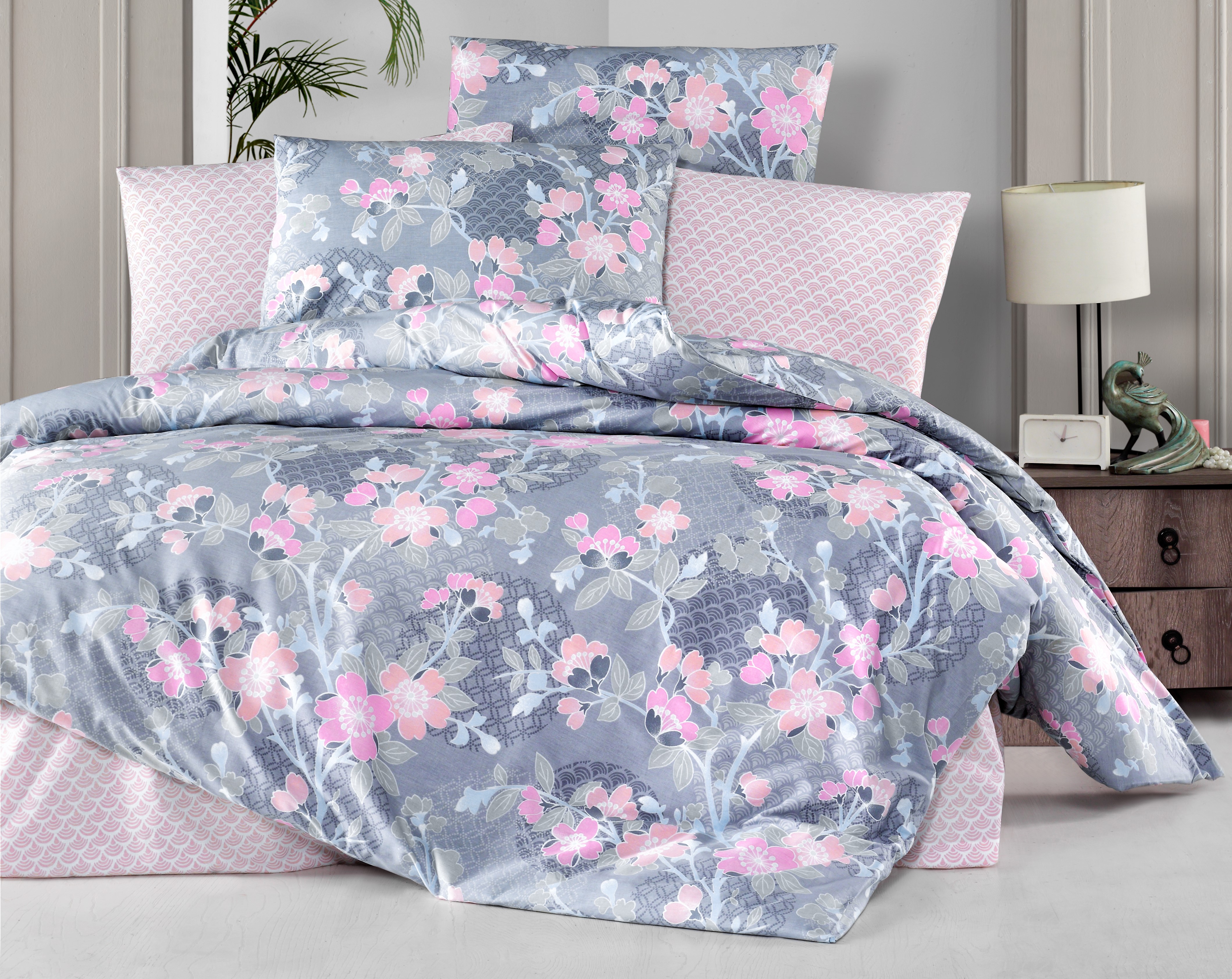 Krepový povlak na polštář Sarah pink, rozměr: 70x90