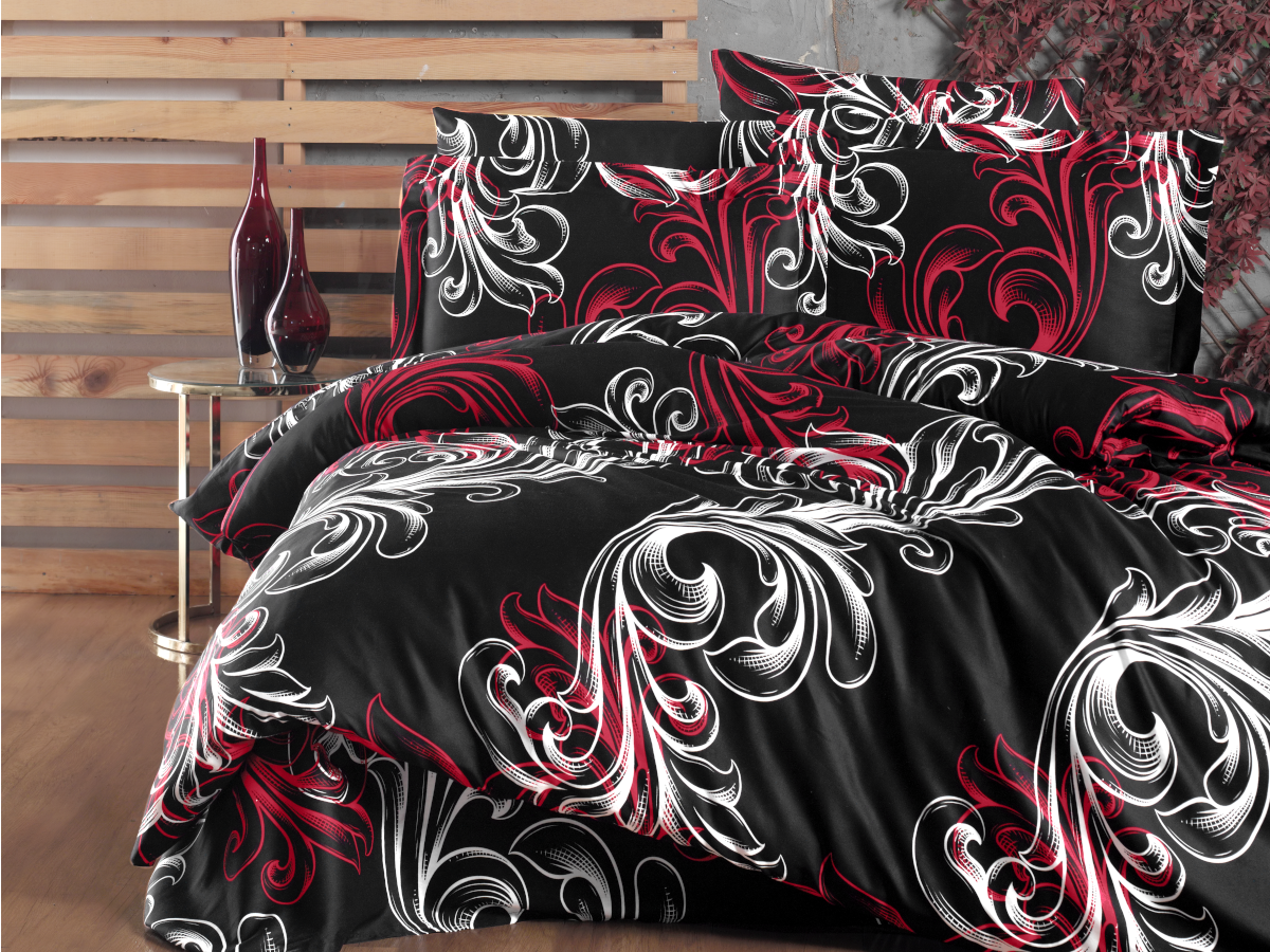 Saténový povlak na polštář Atlantis red, rozměr: 30x40