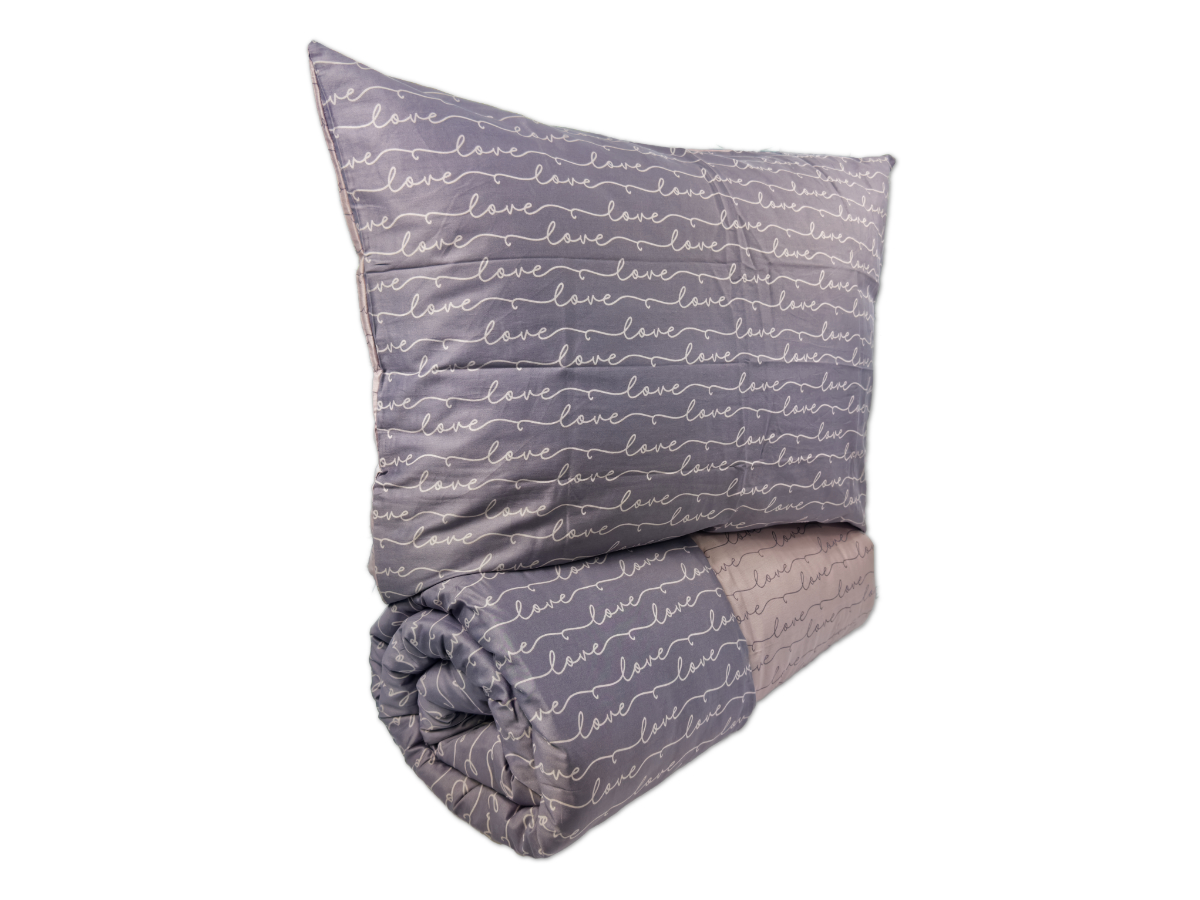 Saténový povlak na polštář Love, rozměr: 45x60