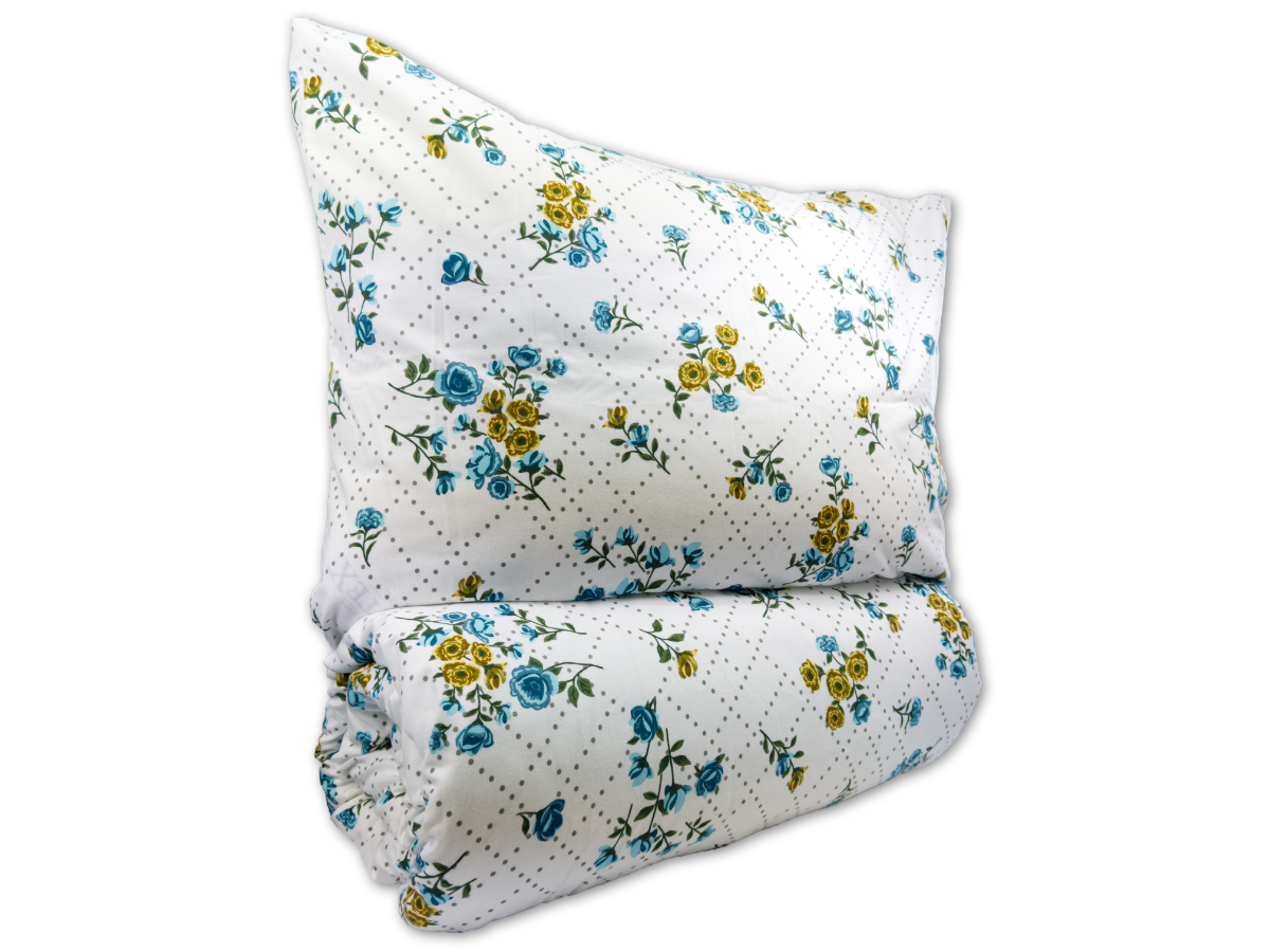 Krepový povlak na polštář Olívie blue, rozměr: 45x60