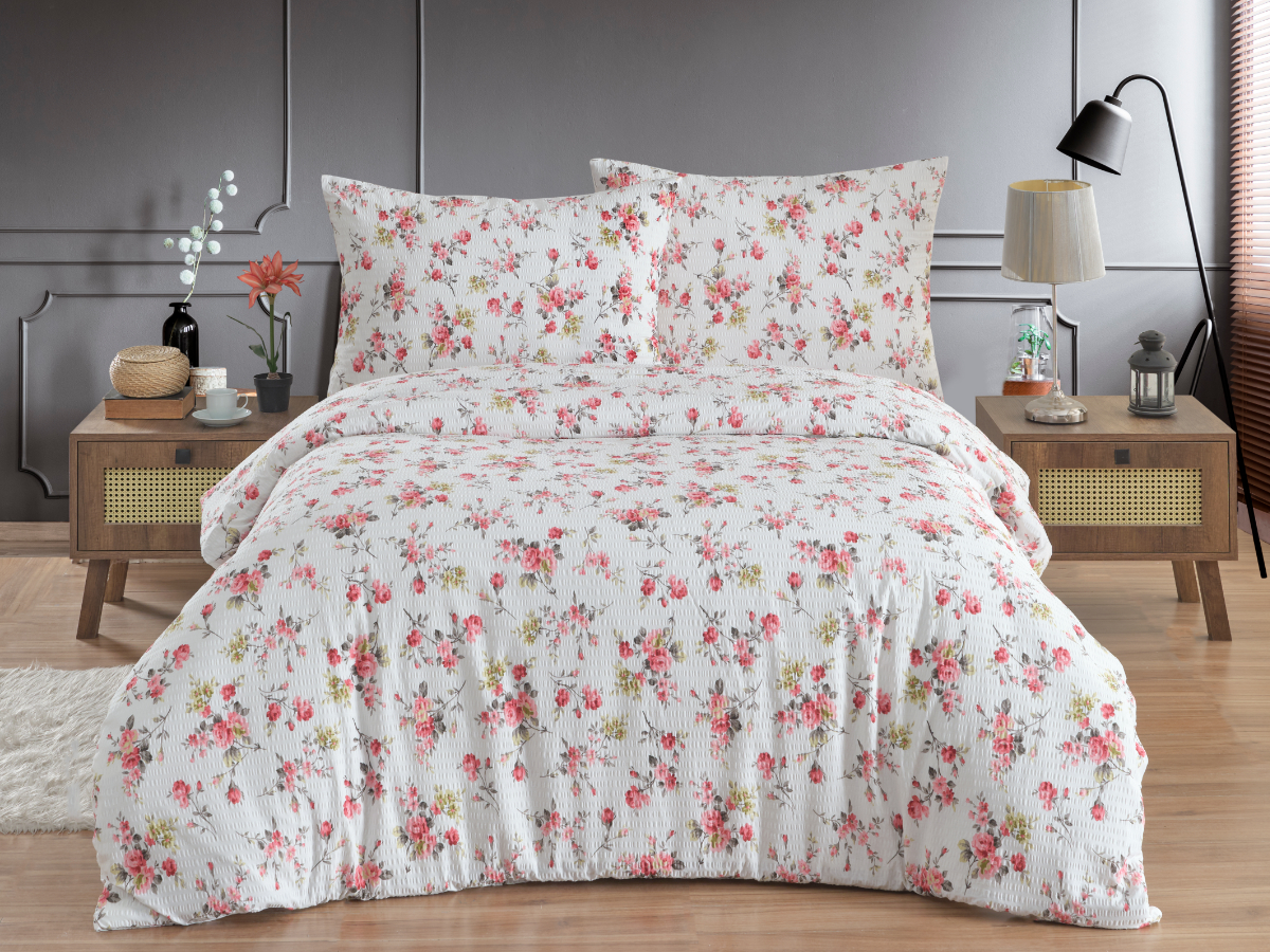 Krepový povlak na polštář Rosario red, rozměr: 50x50