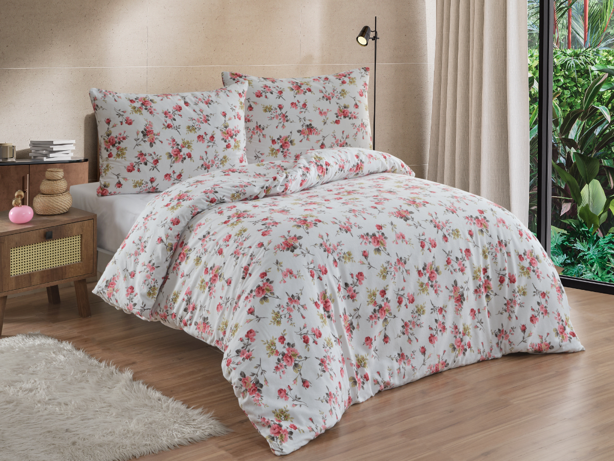 Povlak flanel Rosario red, rozměr: 50x70