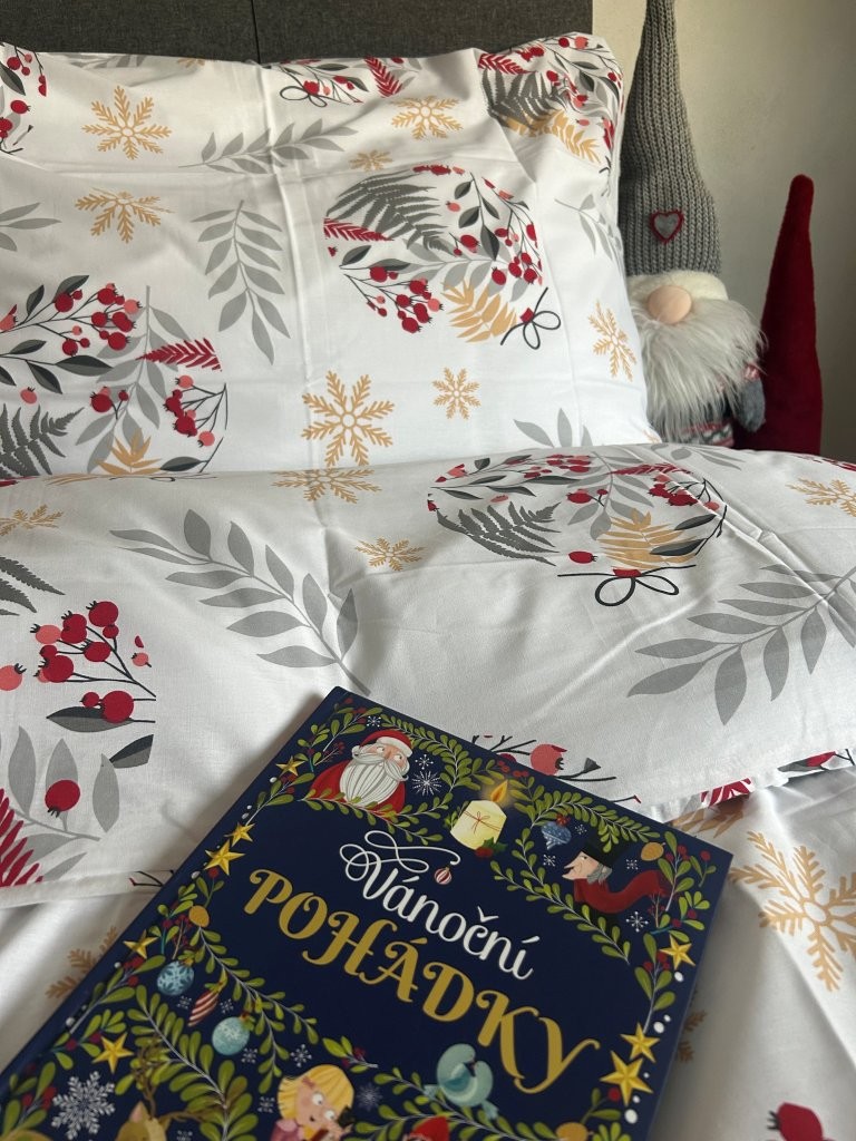 Vánoční povlečení francouzské bavlna 240x200,70x90 Stella