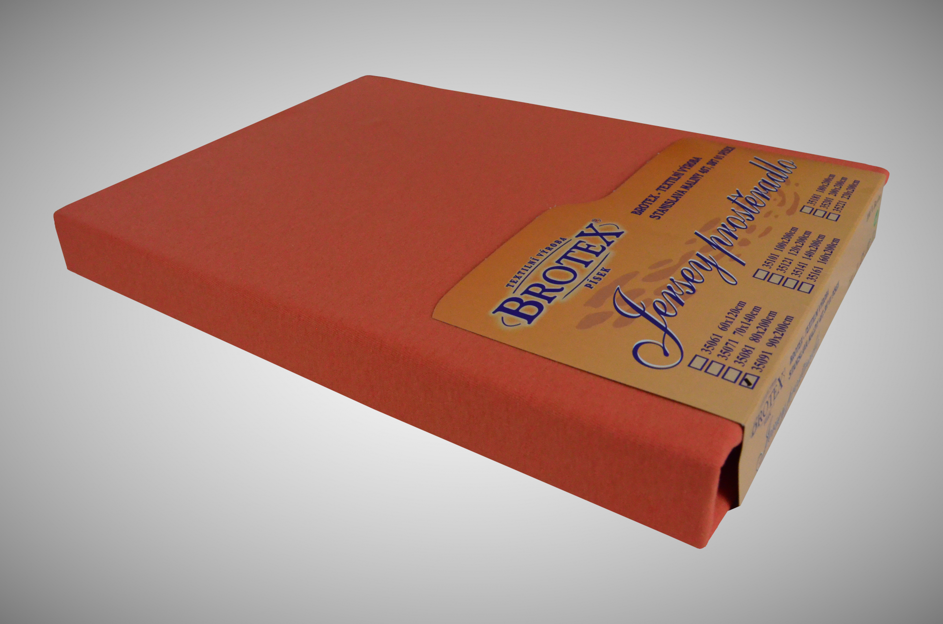 Jersey prostěradlo terra, rozměr: 180x200 dvojlůžko