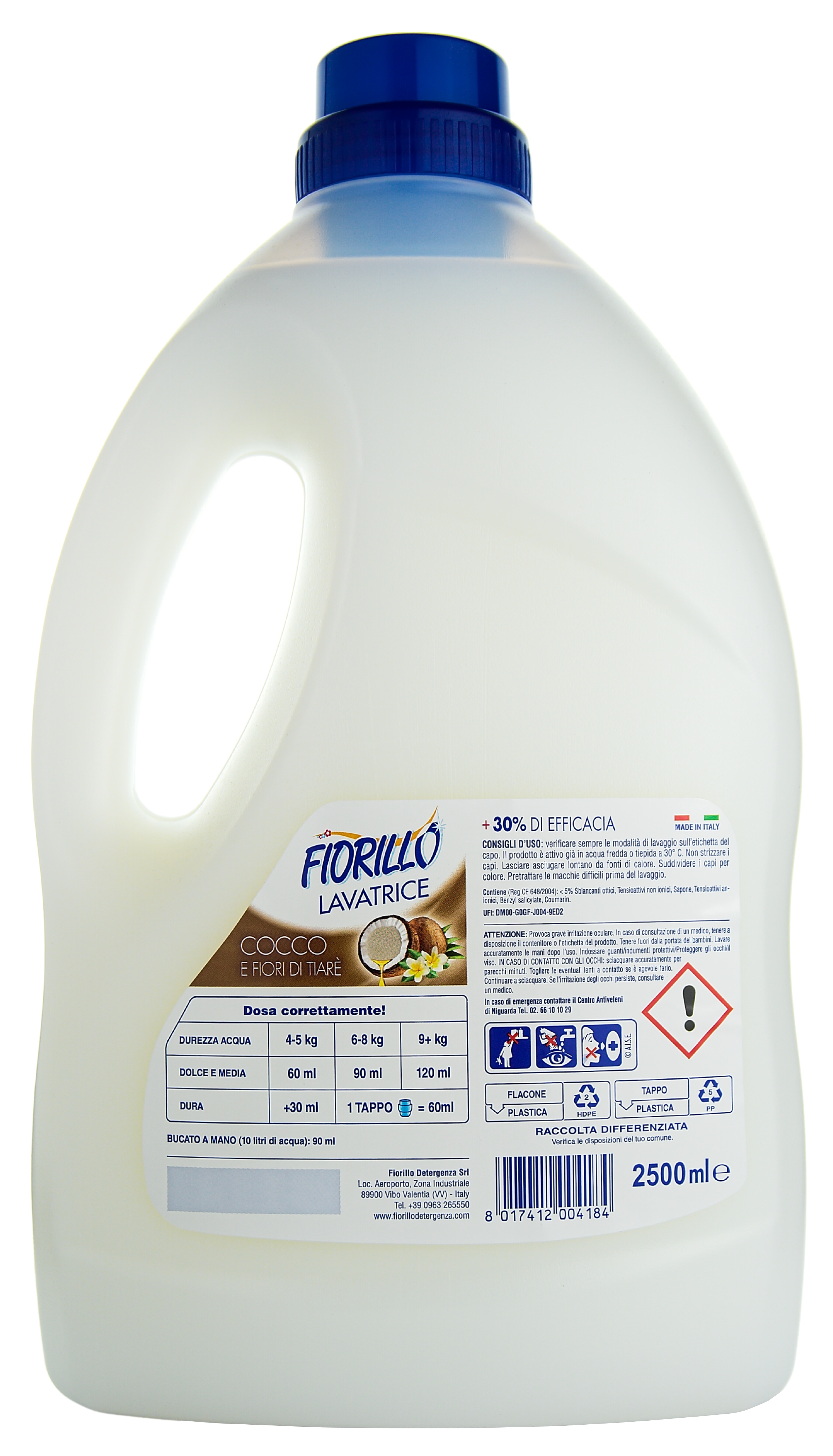 Prací gel Fiorillo universální Lavatrice Cocco, s vůní kokosu, 2,5 l (42 dávek)