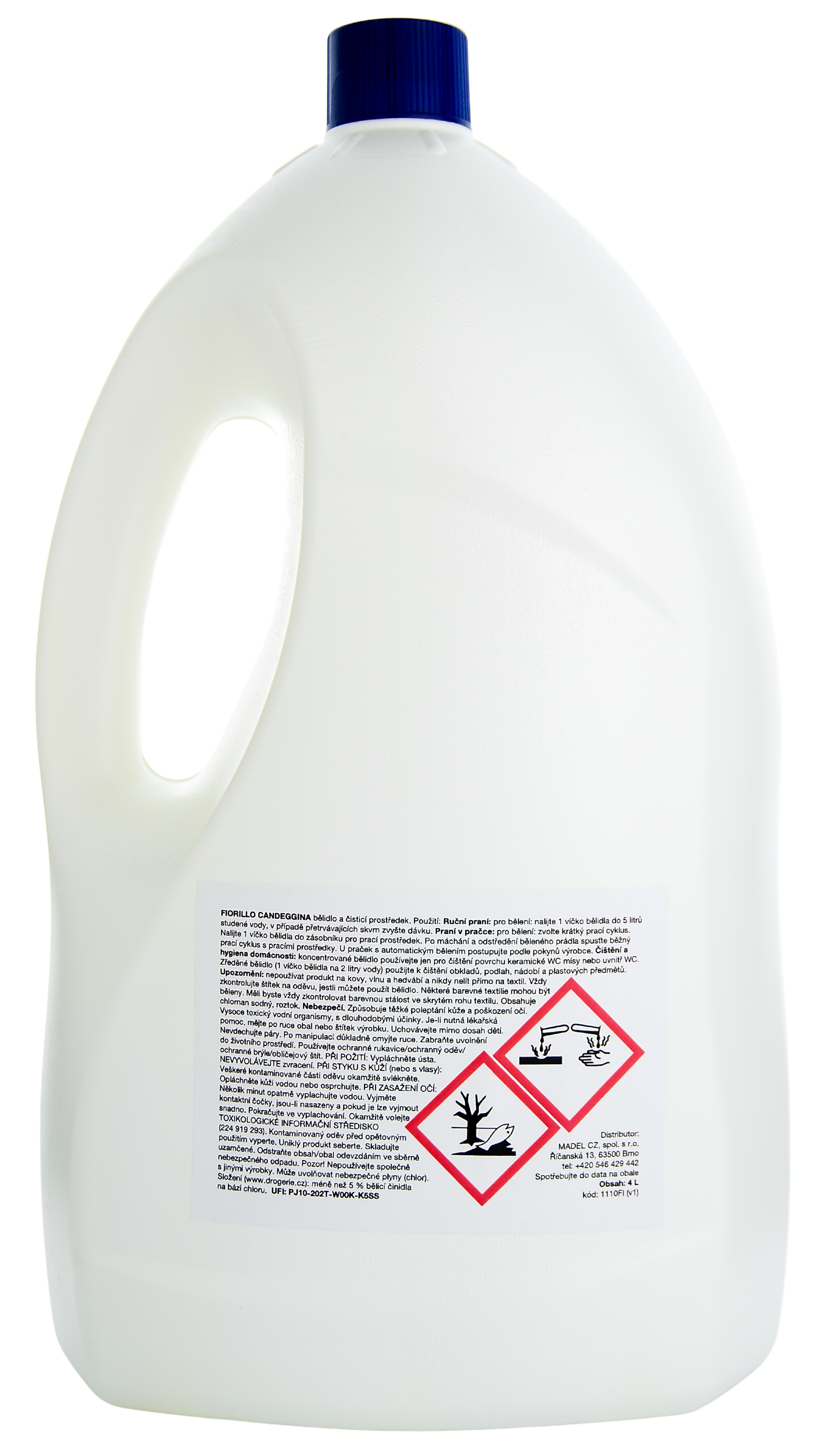 Bělidlo a čisticí prostředek Fiorillo Candeggina, 4 l