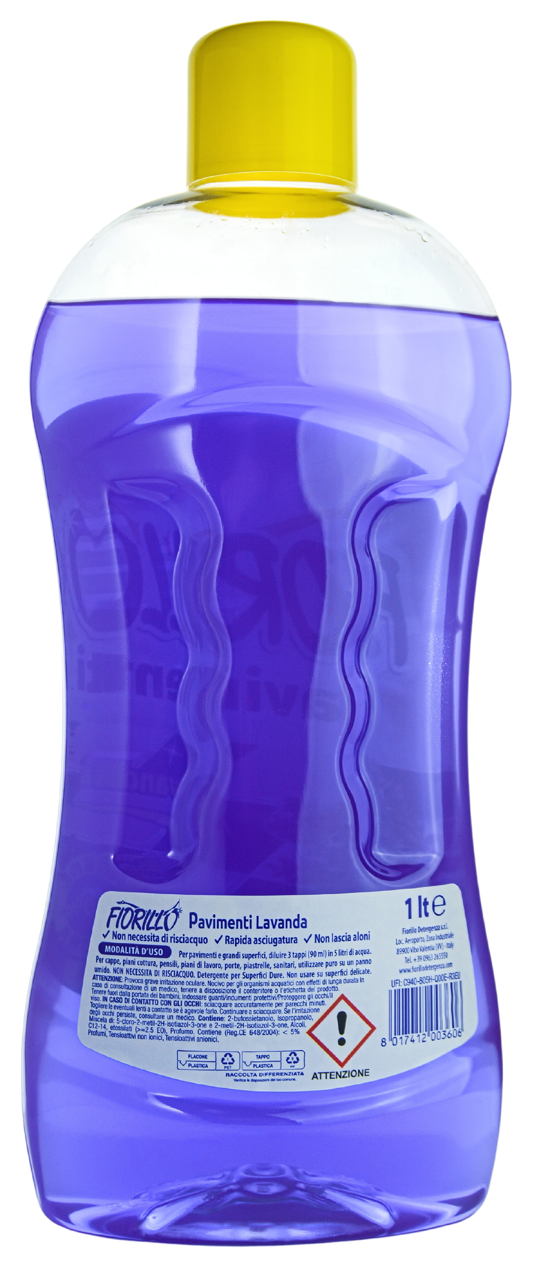 Čisticí prostředek na podlahy Fiorillo Pavimenti Lavanda, s vůní levandule, 1 l