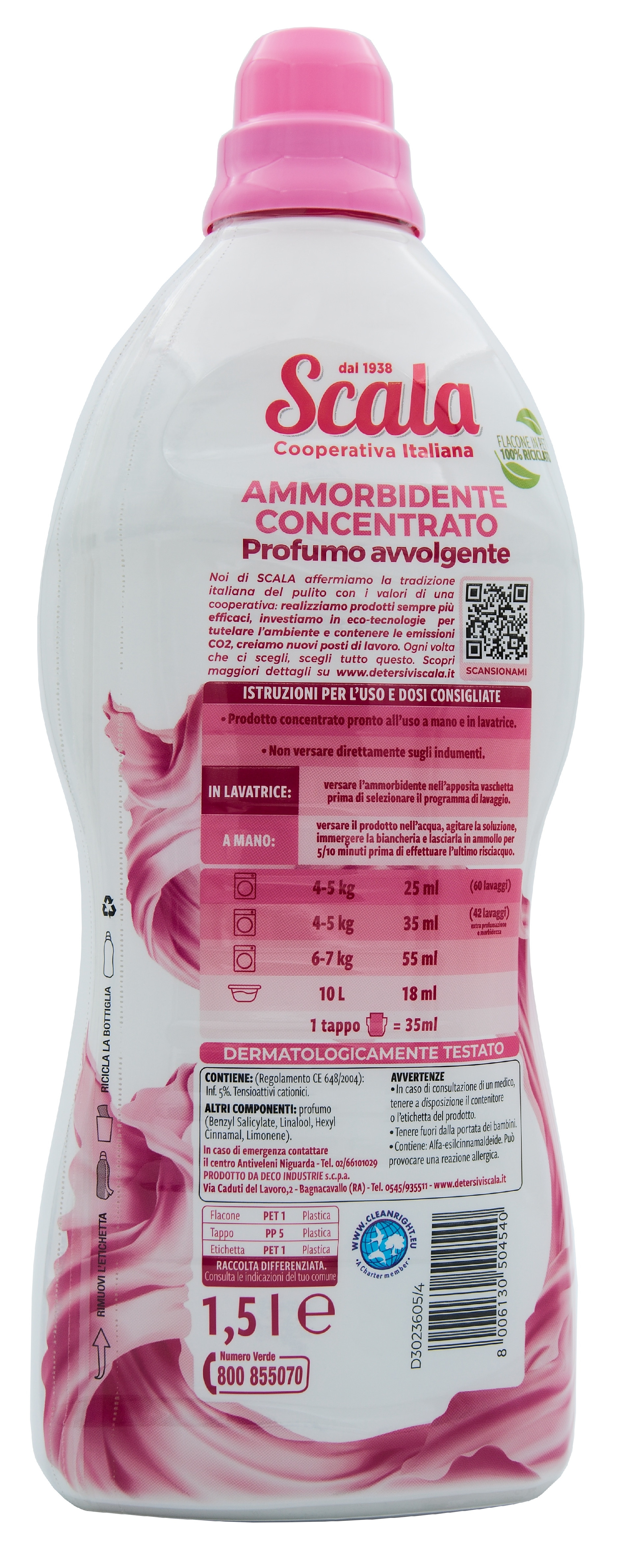 Aviváž Scala Ammorbidente Concentrato, koncetrováno, s vůní jasmíny a a frézie, 1,5 l