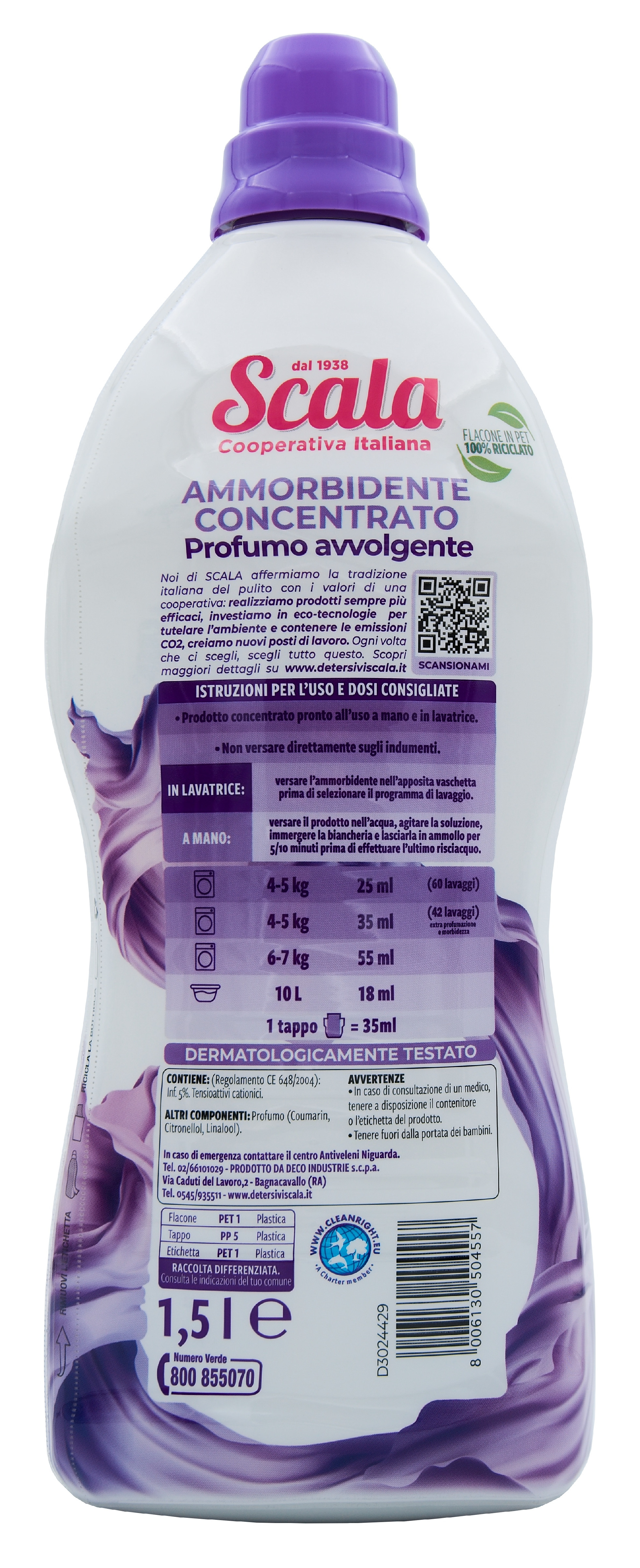 Aviváž Scala Ammorbidente Concentrato, koncetrováno, s vůní levandule, 1,5 l