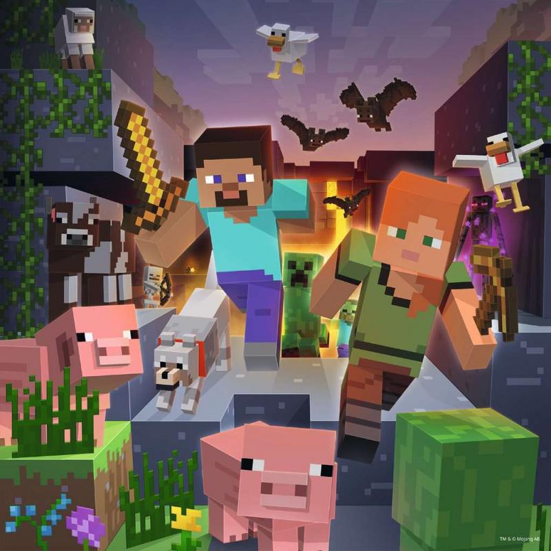 Minecraft Biomes 3x49 dílků