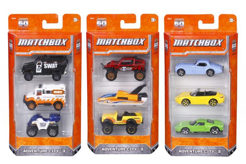 Matchbox 3ks angličák asst