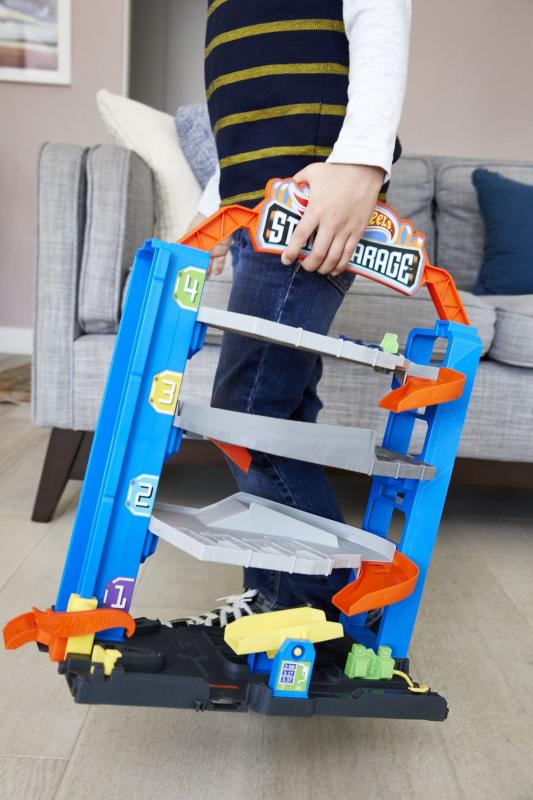 Hot Wheels City přenosná garáž