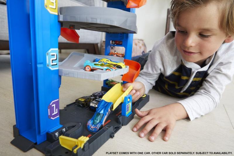 Hot Wheels City přenosná garáž