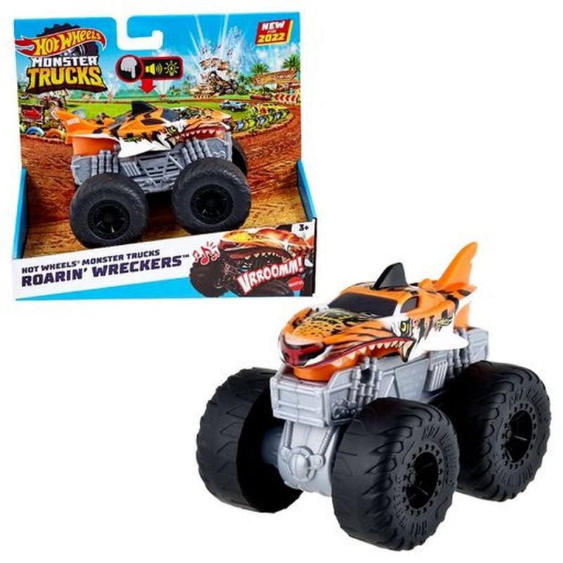 Hot Wheels MONSTER TRUCKS svítící a rámusící vrak asst