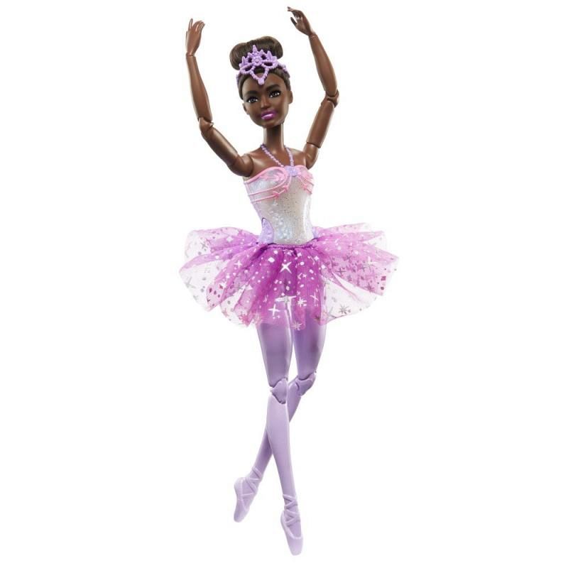 Barbie® SVÍTÍCÍ MAGICKÁ BALETKA S FIALOVOU SUKNÍ