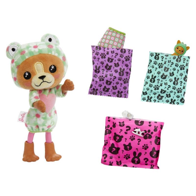 Barbie® CUTIE REVEAL CHELSEA V KOSTÝMU - PEJSEK V ZELENÉM KOSTÝMU ŽABKY