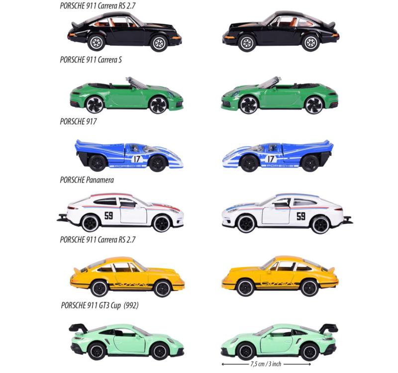 Autíčko Porsche Motorsport Premium, 6 druhů