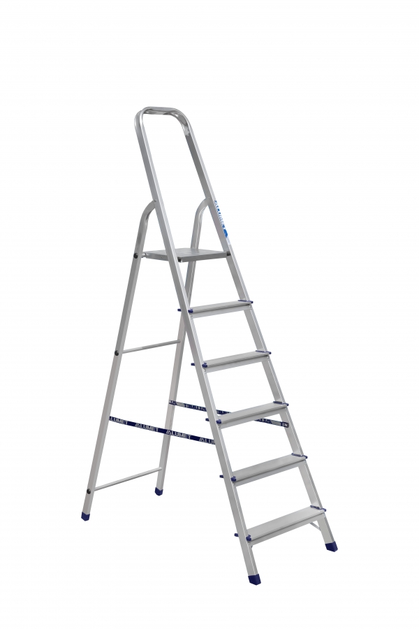 schůdky skl. Al 6stup.123cm, nosn.150kg, TÜV, 5let záruka