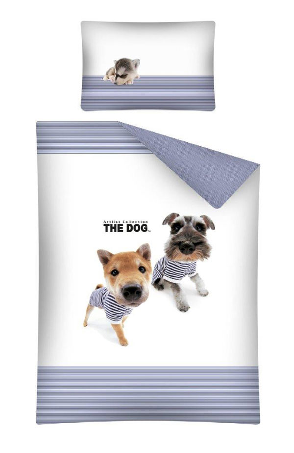 Povlečení do postýlky The Dog Námořníci modrá 100/135, 40/60